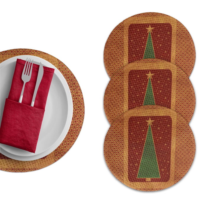 Hermia Set de 4 Salvamanteles Multicolor 37 cm